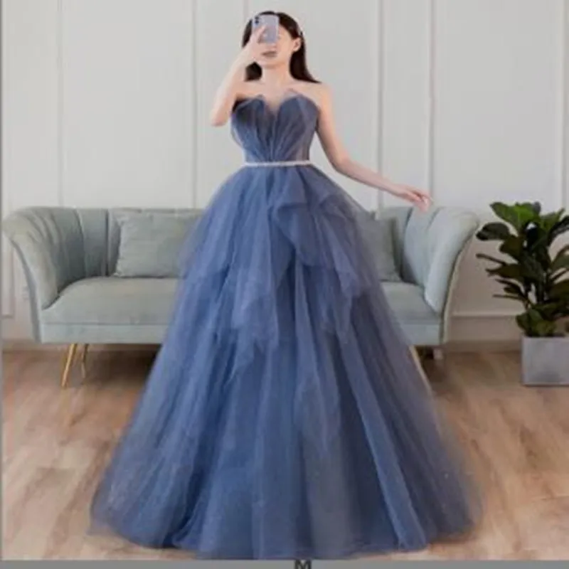 A-Line Women's Evening Prom Dresses Off the Shoulder Tulle Party Gown Vestidos Lace Up Back Dresses
A-Line Women's Evening Prom Dresses Off the Shoulder Tulle Party Gown Vestidos Lace Up Back Dresses