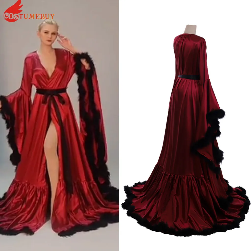 Costumebuy Women Feathers Robe Wedding Scarf Long Bridal Boudoir Robe FurTrim Robe Bathrobe Costume Evening night Gown Bathrobe
Costumebuy Women Feathers Robe Wedding Scarf Long Bridal Boudoir Robe FurTrim Robe Bathrobe Costume Evening night Gown Bathrobe