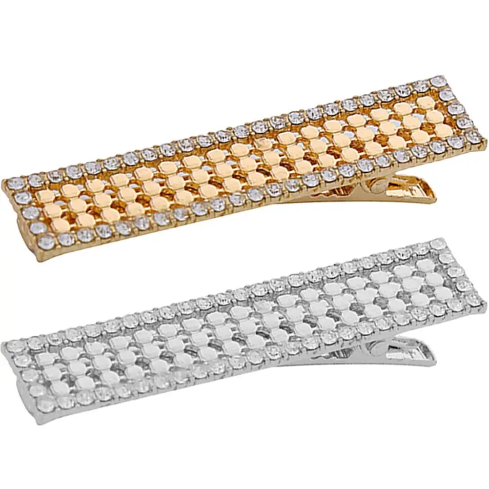 2 Pcs Rhinestone Clips Decorative Jeweled Barrettes Alloy Hairpin Shiny Elegant Hair Decoration for Women Straight Curly Hair
2 Pcs Rhinestone Clips Decorative Jeweled Barrettes Alloy Hairpin Shiny Elegant Hair Decoration for Women Straight Curly Hair