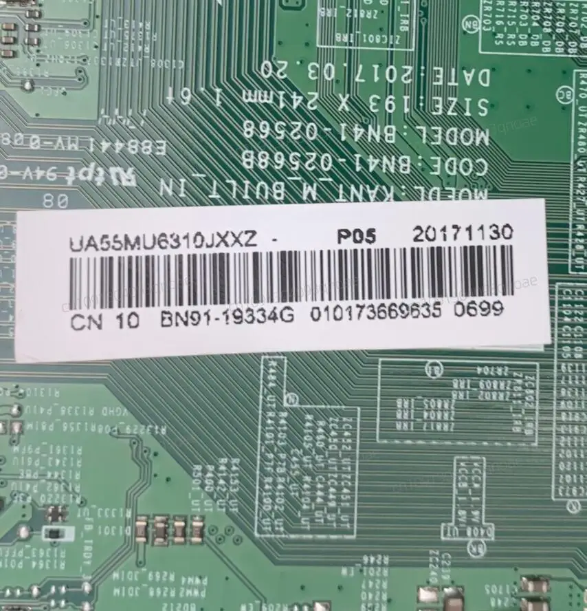 Новая основная плата телевизора UA55MU6310JXXZ BN41-02568B/A
Новая основная плата телевизора UA55MU6310JXXZ BN41-02568B/A