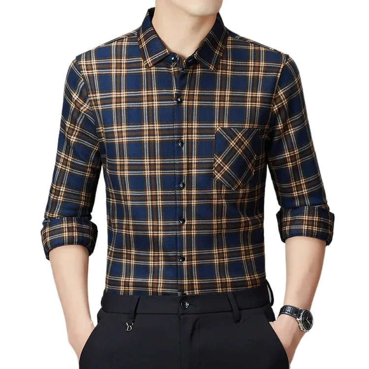 2025 High Quality Men's Leisure Long Sleeved Shirt Daily Plaid Versatile Men's Shirt
2025 High Quality Men's Leisure Long Sleeved Shirt Daily Plaid Versatile Men's Shirt