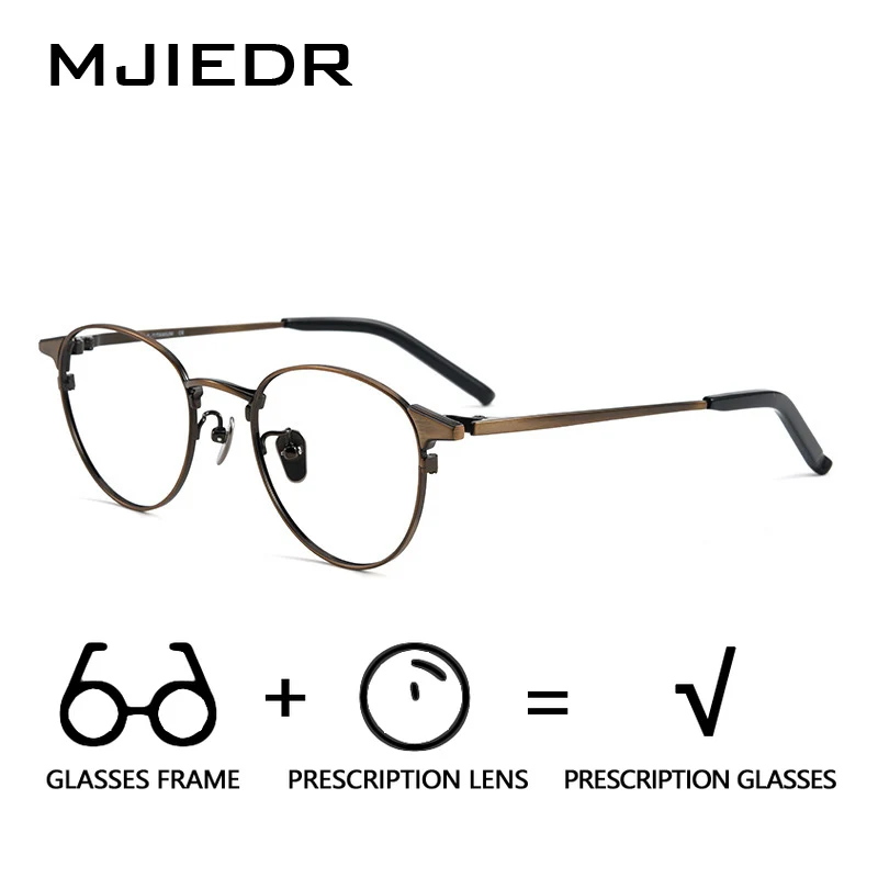 MJIEDR Pure Titanium Multifocus Prescription Glasses Men Vintage Round Myopia Eyeglasses Optical Progressive Eyewear Brand
MJIEDR Pure Titanium Multifocus Prescription Glasses Men Vintage Round Myopia Eyeglasses Optical Progressive Eyewear Brand