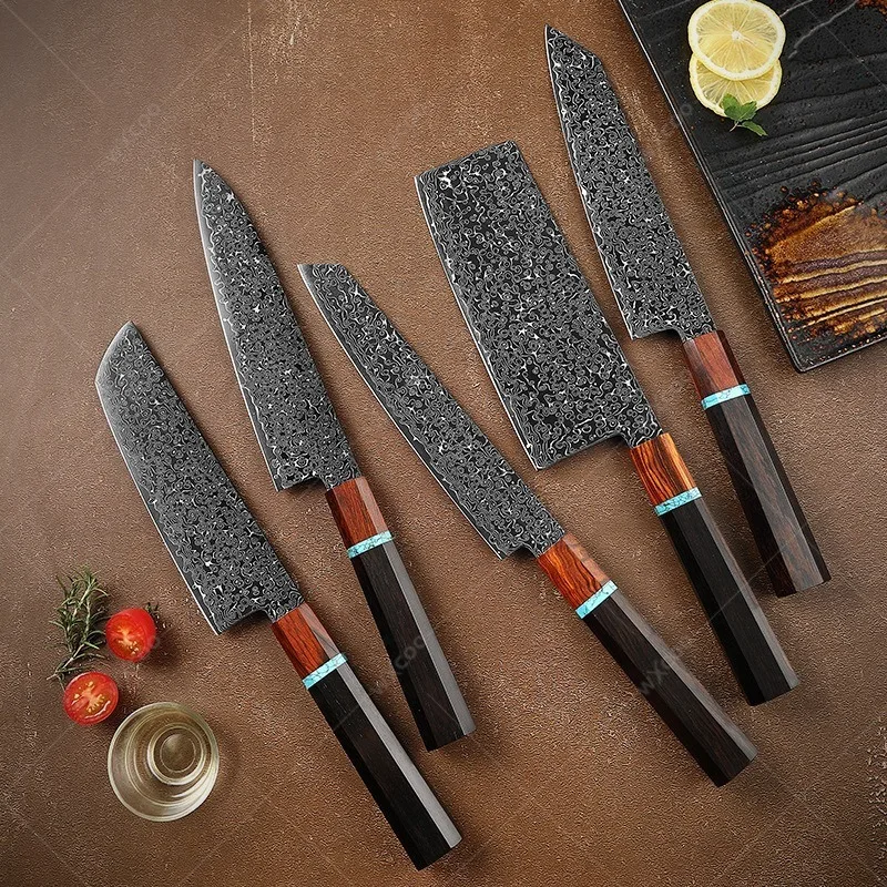 VG10 Kitchen Knife Set Damascus Steel Slicing Chef Meat Cleaver Japanese Cooking Chef Knife High Hardness Cutting Knife
VG10 Kitchen Knife Set Damascus Steel Slicing Chef Meat Cleaver Japanese Cooking Chef Knife High Hardness Cutting Knife