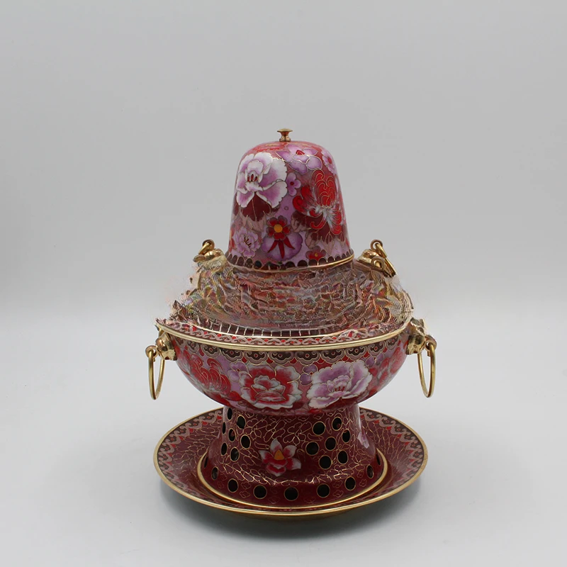Xiafang Cloisonne Copper Hotpot Charcoal Hotpot Dabianlu Charcoal Instant-boiled Mutton Handmade Copper Hotpot Dining Pot
Xiafang Cloisonne Copper Hotpot Charcoal Hotpot Dabianlu Charcoal Instant-boiled Mutton Handmade Copper Hotpot Dining Pot