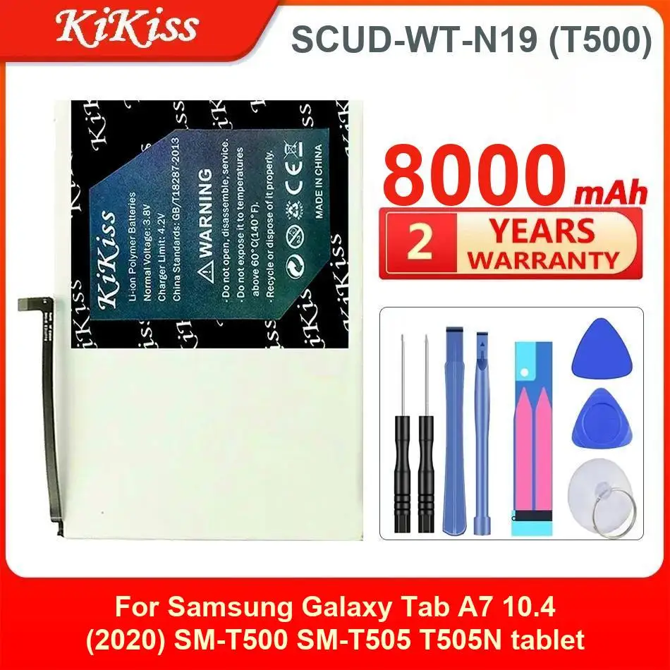 Kikiss Battery For Samsung Galaxy Tab A7 10.4 (2020) SM-T500 SM-T505 T505N Tablet,SCUD-WT-N19 (T500),8000Mah
Kikiss Battery For Samsung Galaxy Tab A7 10.4 (2020) SM-T500 SM-T505 T505N Tablet,SCUD-WT-N19 (T500),8000Mah