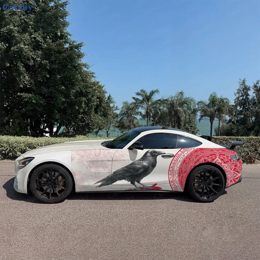 2pcs Red Flame Raven Spirit Car Side Wraps, Self-Adhesive PVC Waterproof & Scratch-Resistant Stickers, Car Accessory Gift
2pcs Red Flame Raven Spirit Car Side Wraps, Self-Adhesive PVC Waterproof & Scratch-Resistant Stickers, Car Accessory Gift