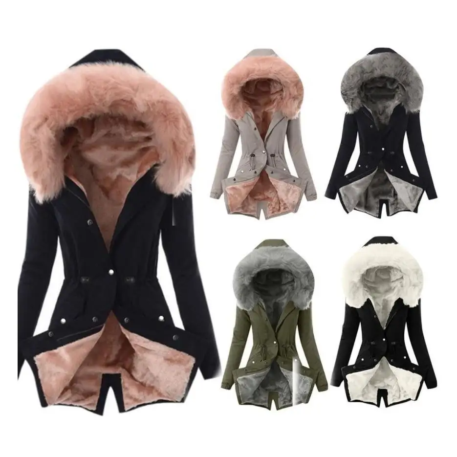 Женское теплое хлопковое пальто с меховым воротником, длинными рукавами, средней длины, весеннее, модное, без бренда
Женское теплое хлопковое пальто с меховым воротником, длинными рукавами, средней длины, весеннее, модное, без бренда