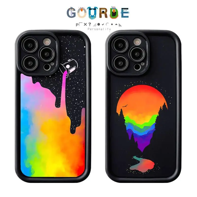 Gourde Fashion Casing Rainbow Sunset Pattern Phone Case for Iphone 16 15 14 12 13 11 Pro Max IP 7 8 Plus Iphon X XS XR Xs Max
Gourde Fashion Casing Rainbow Sunset Pattern Phone Case for Iphone 16 15 14 12 13 11 Pro Max IP 7 8 Plus Iphon X XS XR Xs Max