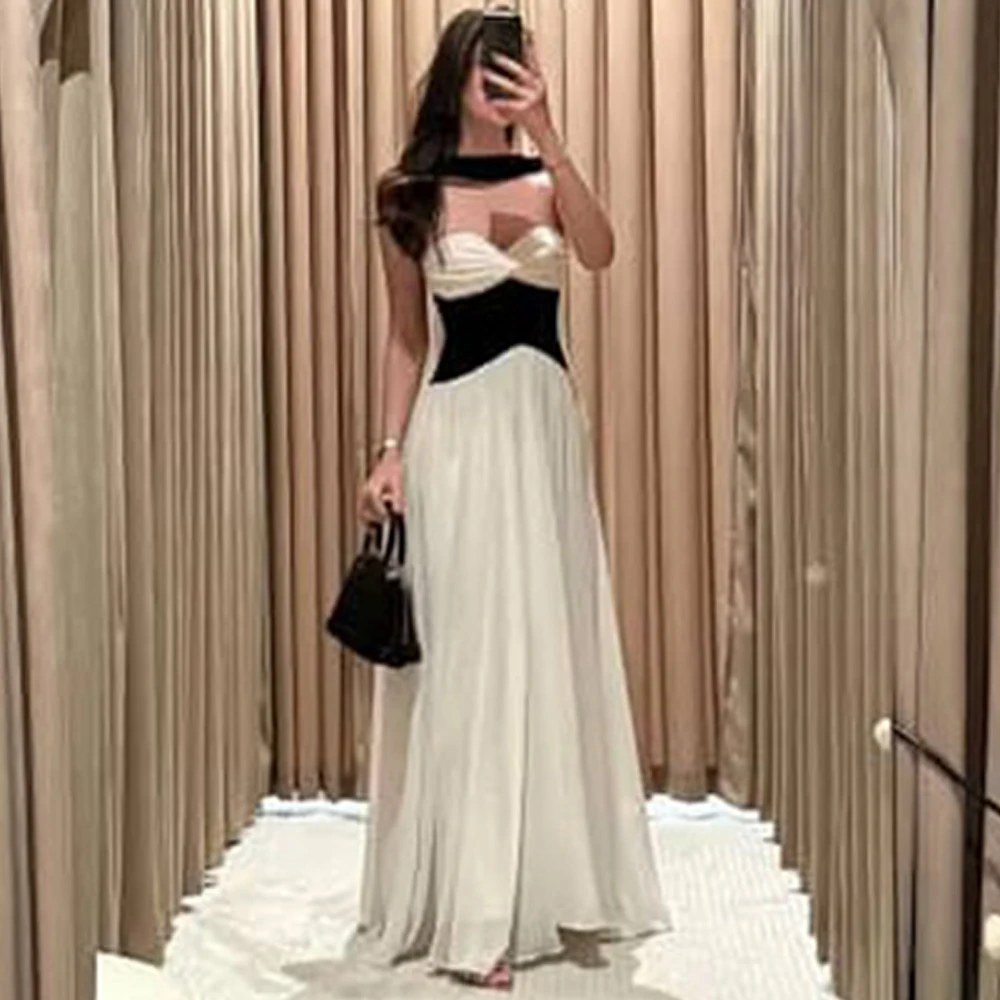 Temperament Watteau Train Evening Dress Elegant Halter Strapless Customized Celebrity Gowns Soft Chiffon Bespoke Occasion Gown
Temperament Watteau Train Evening Dress Elegant Halter Strapless Customized Celebrity Gowns Soft Chiffon Bespoke Occasion Gown