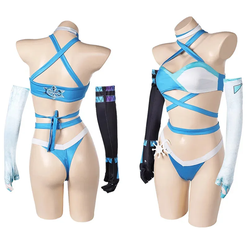 asdh8@Game Rivals Luna Snow Cosplay Sexy Lingerie Swimsuits Costume Gloves Set Summer Strap Swimwear Halloween Beach Party Suits
asdh8@Game Rivals Luna Snow Cosplay Sexy Lingerie Swimsuits Costume Gloves Set Summer Strap Swimwear Halloween Beach Party Suits
