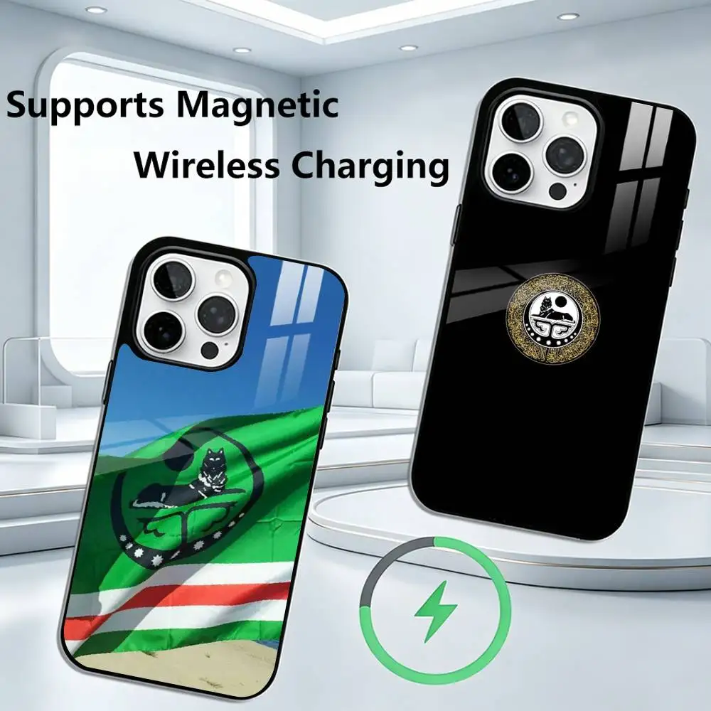 Chechnya Flag Chechen Wolf Phone Case For iPhone17,16,15,14,13,12,11 Plus,Pro Allows magnetic wireless charging
Chechnya Flag Chechen Wolf Phone Case For iPhone17,16,15,14,13,12,11 Plus,Pro Allows magnetic wireless charging