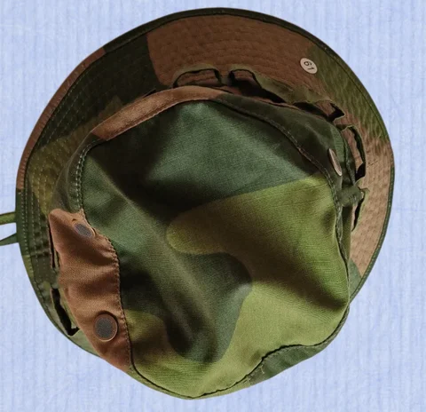 Chapeau norvégien camouflage à bords arrondis, adapté pour les activités de plein air/pêche/randonnée/trekking, etc.