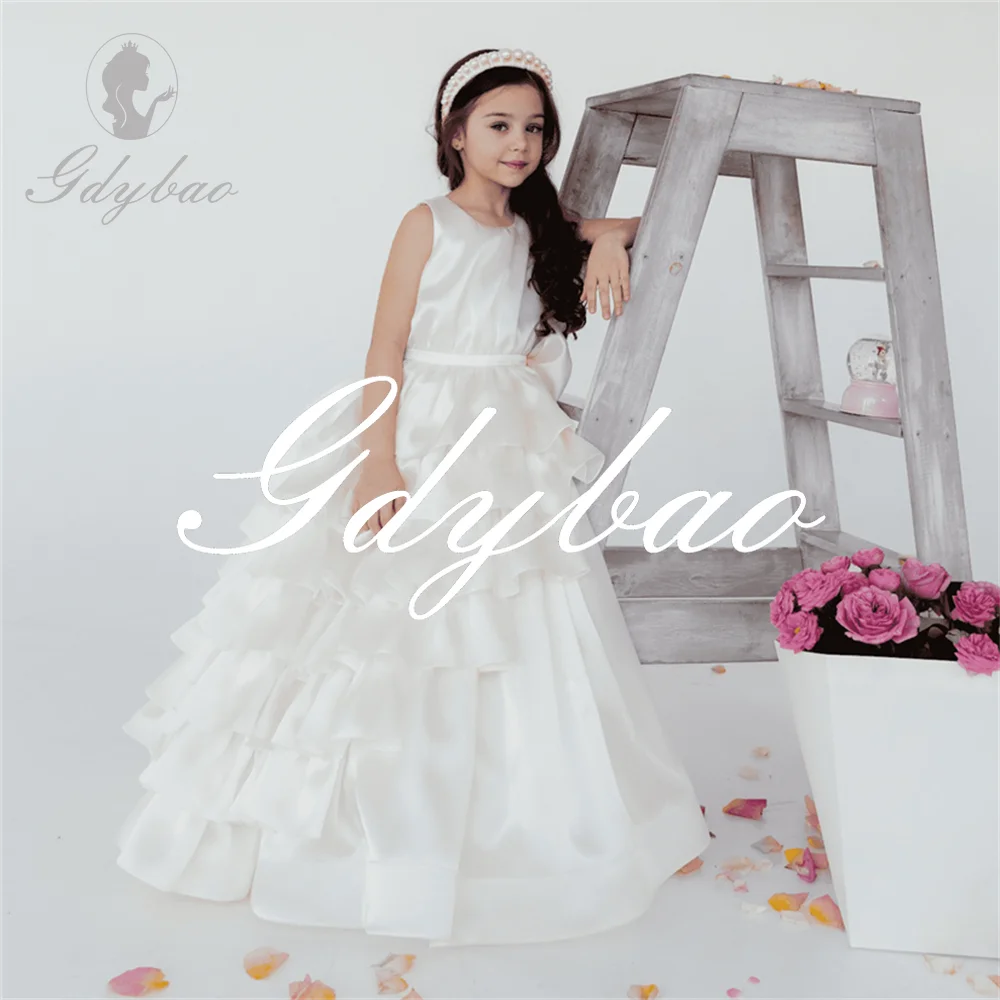 Pleat Sleeveless A Line Formal Flower Girl Dress O Neck Floor Length Elegant Classic First Communion Dress Customized New 2025
Pleat Sleeveless A Line Formal Flower Girl Dress O Neck Floor Length Elegant Classic First Communion Dress Customized New 2025
