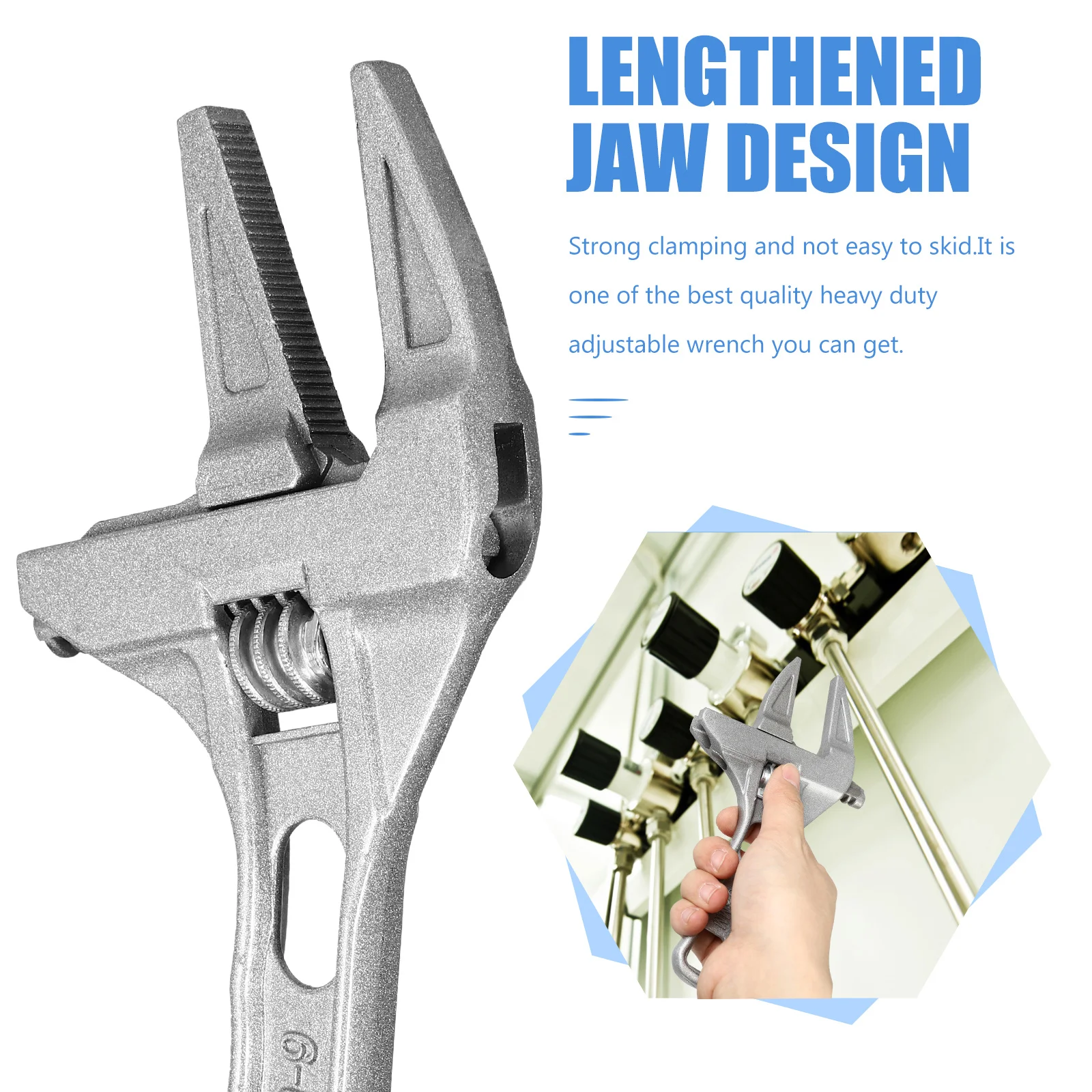 2pcs 8 Inch Adjustable Wrench Heavy Duty Basin Spanner For Faucets Valves Pipes Shower Head Plumbing Tool Monkey Wrench
2pcs 8 Inch Adjustable Wrench Heavy Duty Basin Spanner For Faucets Valves Pipes Shower Head Plumbing Tool Monkey Wrench