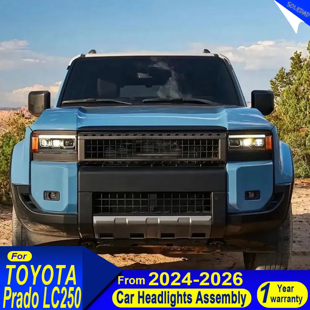 Car Headlight for Toyota Land Cruiser Prado LC250 2024 2025 2026 Upgrade Head Lamp LED DRL Projector Lens Headlights Accessories
Car Headlight for Toyota Land Cruiser Prado LC250 2024 2025 2026 Upgrade Head Lamp LED DRL Projector Lens Headlights Accessories