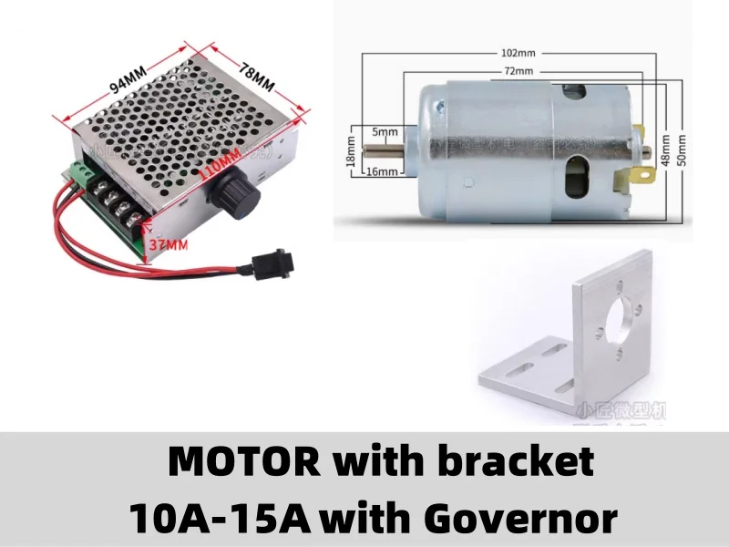 895 High Torque High RPM DC Motors 12V24V 3000-20000RPM Use For Scooter Cutting Machine Electric Grinder Motor WITH Governor
895 High Torque High RPM DC Motors 12V24V 3000-20000RPM Use For Scooter Cutting Machine Electric Grinder Motor WITH Governor