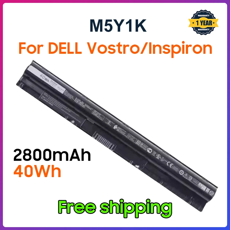 Новый аккумулятор 14,8 в 40 Втч для ноутбука DELL M5Y1K, DELL Inspiron 14 3451 5451 15 3567 5555 17 5756 для DELL Vostro 3458 3551 3558
Новый аккумулятор 14,8 в 40 Втч для ноутбука DELL M5Y1K, DELL Inspiron 14 3451 5451 15 3567 5555 17 5756 для DELL Vostro 3458 3551 3558