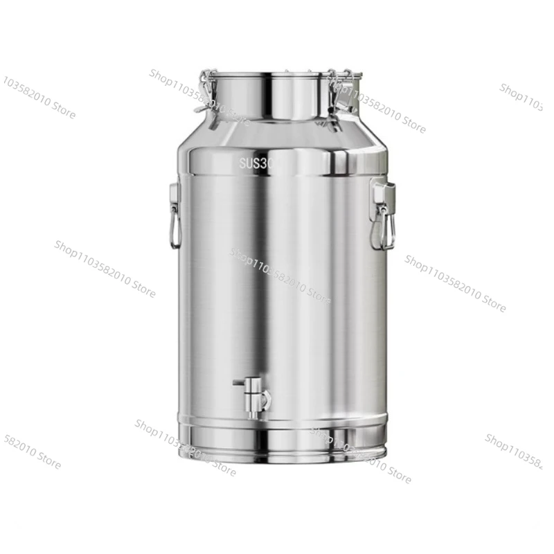 304 Thickened Stainless Steel Oil Drum, Sealed Storage Wine Barrel with Faucet, Food Grade Milk Bucket Transport Container
304 Thickened Stainless Steel Oil Drum, Sealed Storage Wine Barrel with Faucet, Food Grade Milk Bucket Transport Container