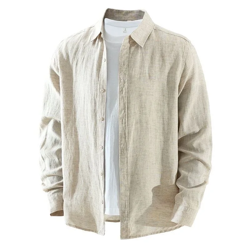Elegant Light Luxury Beige Long Sleeve Men's White Linen Shirt Commute Versatile Artistic Fashion Personality Shirt Men's Clo...
Elegant Light Luxury Beige Long Sleeve Men's White Linen Shirt Commute Versatile Artistic Fashion Personality Shirt Men's Clo...