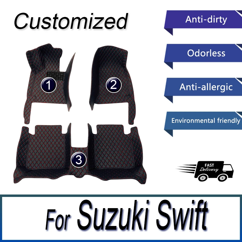 Автомобильные коврики на заказ для Suzuki Swift 2013, 2014, 2015, 2016, 2017, автомобильные роскошные кожаные коврики для мужчин и женщин, автомобильные коврики с полным покрытием
Автомобильные коврики на заказ для Suzuki Swift 2013, 2014, 2015, 2016, 2017, автомобильные роскошные кожаные коврики для мужчин и женщин, автомобильные коврики с полным покрытием