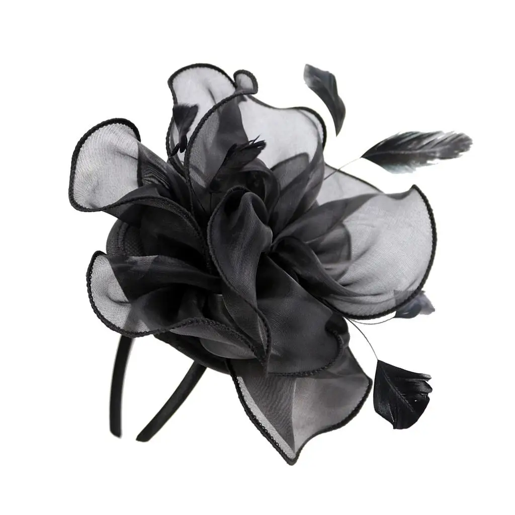 Woman Headband Feather Mesh Fascinator Elegant Bridal Hatinator Hair Ornament for Wedding Party
Woman Headband Feather Mesh Fascinator Elegant Bridal Hatinator Hair Ornament for Wedding Party
