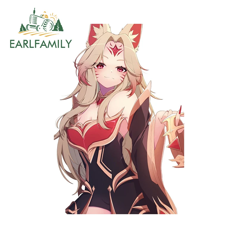 EARLFAMILY, 13 см X 8,9 см, легенда о подражании, Ahri, Симпатичные половинчатые наклейки для автомобиля, простые технические водонепроницаемые автомобильные товары
EARLFAMILY, 13 см X 8,9 см, легенда о подражании, Ahri, Симпатичные половинчатые наклейки для автомобиля, простые технические водонепроницаемые автомобильные товары