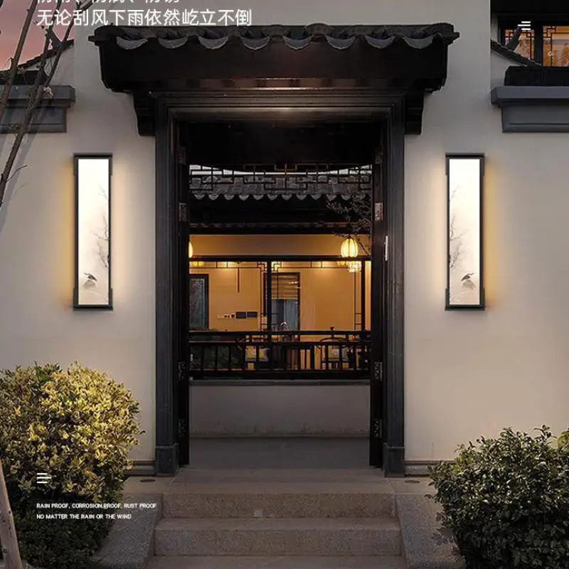 Vintage Chinese painting Garden lighting Courtyard Gate Outdoor Wall Lamp porch light Waterproof Entrance Home LED Wall sconces
Vintage Chinese painting Garden lighting Courtyard Gate Outdoor Wall Lamp porch light Waterproof Entrance Home LED Wall sconces