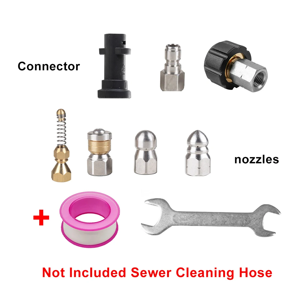 1/4 "шланг для мойки высокого давления, распылитель, инструмент для очистки насадки из нержавеющей стали, быстрый разъем для очистки канализации
1/4 "шланг для мойки высокого давления, распылитель, инструмент для очистки насадки из нержавеющей стали, быстрый разъем для очистки канализации