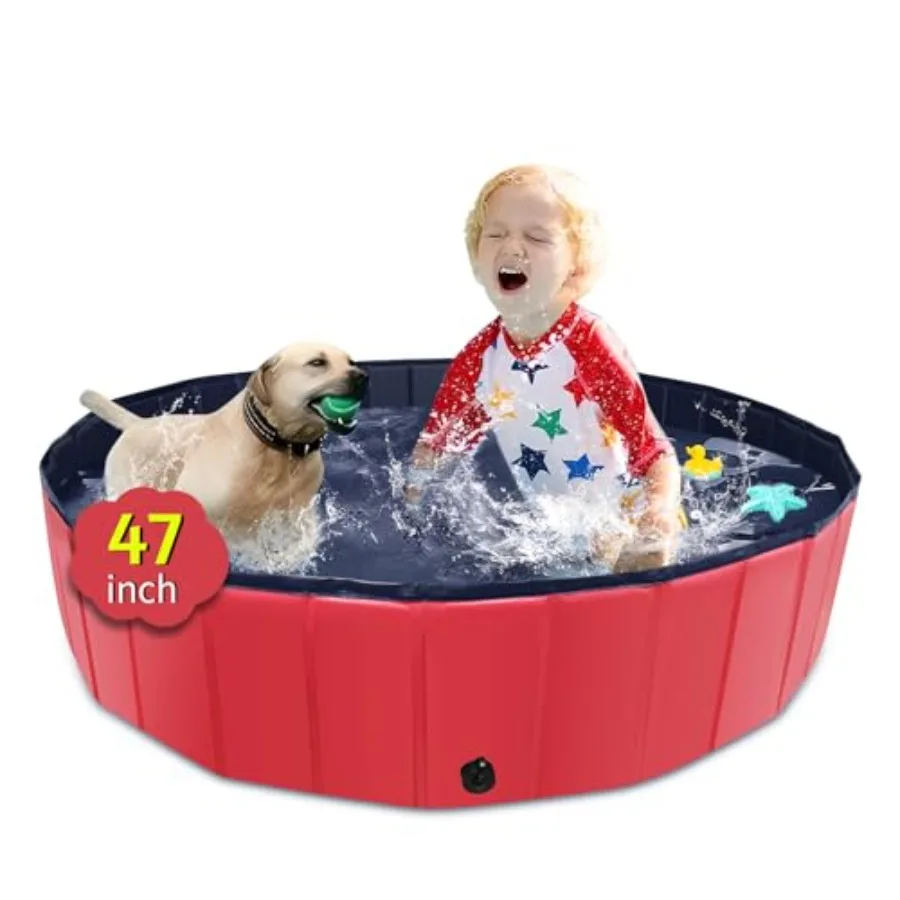 Foldable Dog Pool, x 12" Kiddie Pool with Hard Plastic, Non-Slip Dog Bath Tub for Outdoor Backyard, Collapsible Dog Swimming Po
Foldable Dog Pool, x 12" Kiddie Pool with Hard Plastic, Non-Slip Dog Bath Tub for Outdoor Backyard, Collapsible Dog Swimming Po