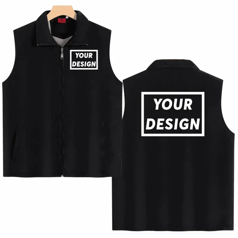 Custom Casual Sleeveless Vest for Company Team Brand Logo Printing Thin Vest with Embroidery Text Pattern Volunteerwear
Custom Casual Sleeveless Vest for Company Team Brand Logo Printing Thin Vest with Embroidery Text Pattern Volunteerwear