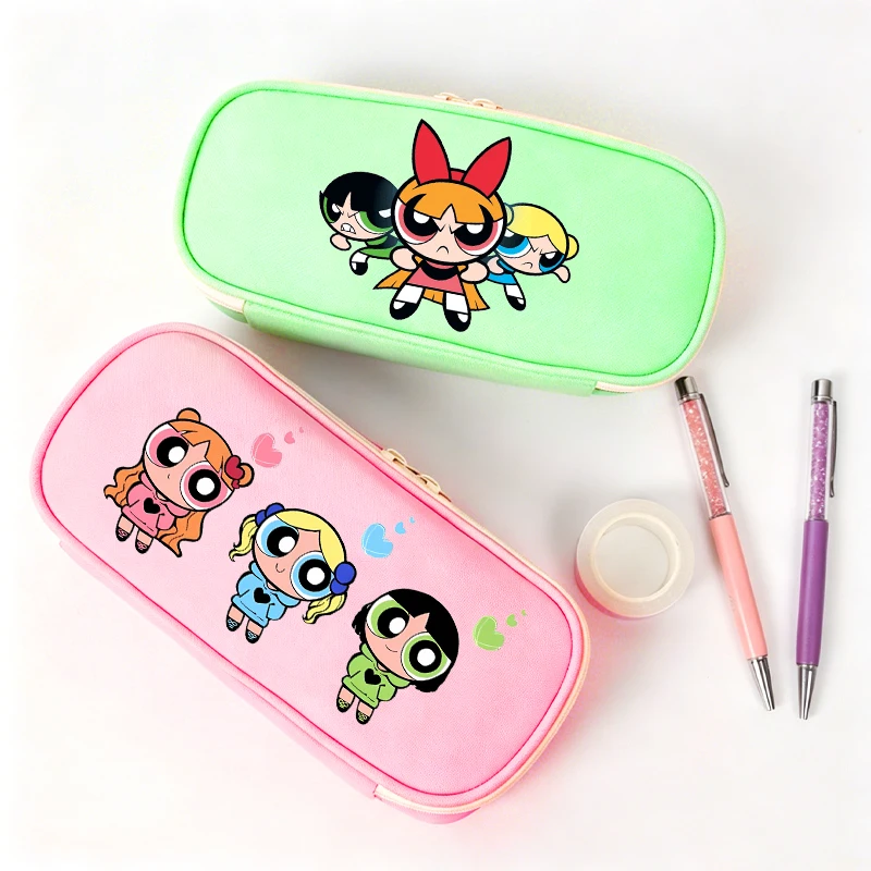 The Powerpuffs Girls Pencil Case Blossom Bubbles Buttercup Student School Stationery Bags Women Travel Makeup Pouch Kids Gift
The Powerpuffs Girls Pencil Case Blossom Bubbles Buttercup Student School Stationery Bags Women Travel Makeup Pouch Kids Gift