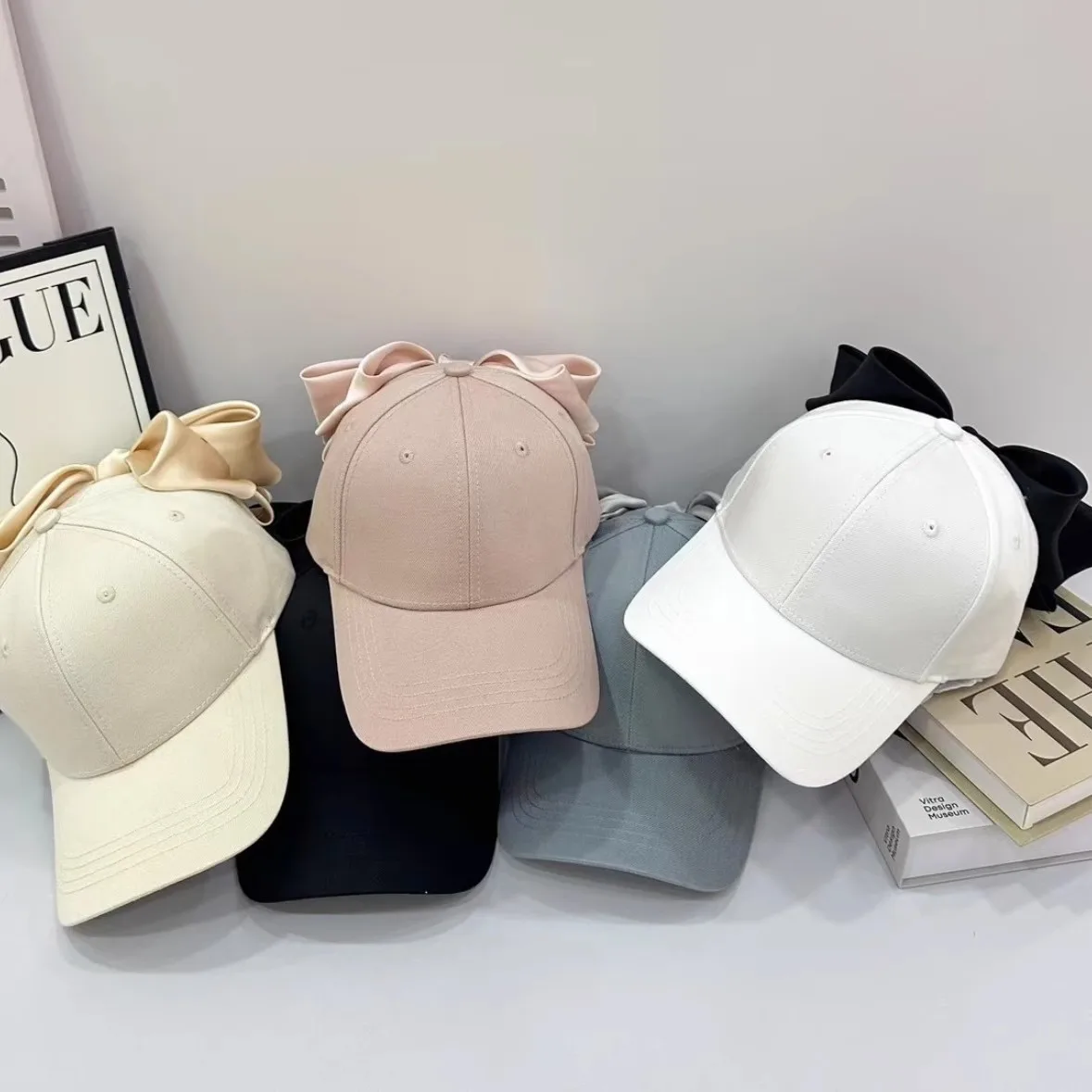 Spring Summer Sweet Color Baseball Cap with Large Bow Tie Slimming Sun Hat Casual Cotton Hard Top Duckbill Hat Trendy
Spring Summer Sweet Color Baseball Cap with Large Bow Tie Slimming Sun Hat Casual Cotton Hard Top Duckbill Hat Trendy