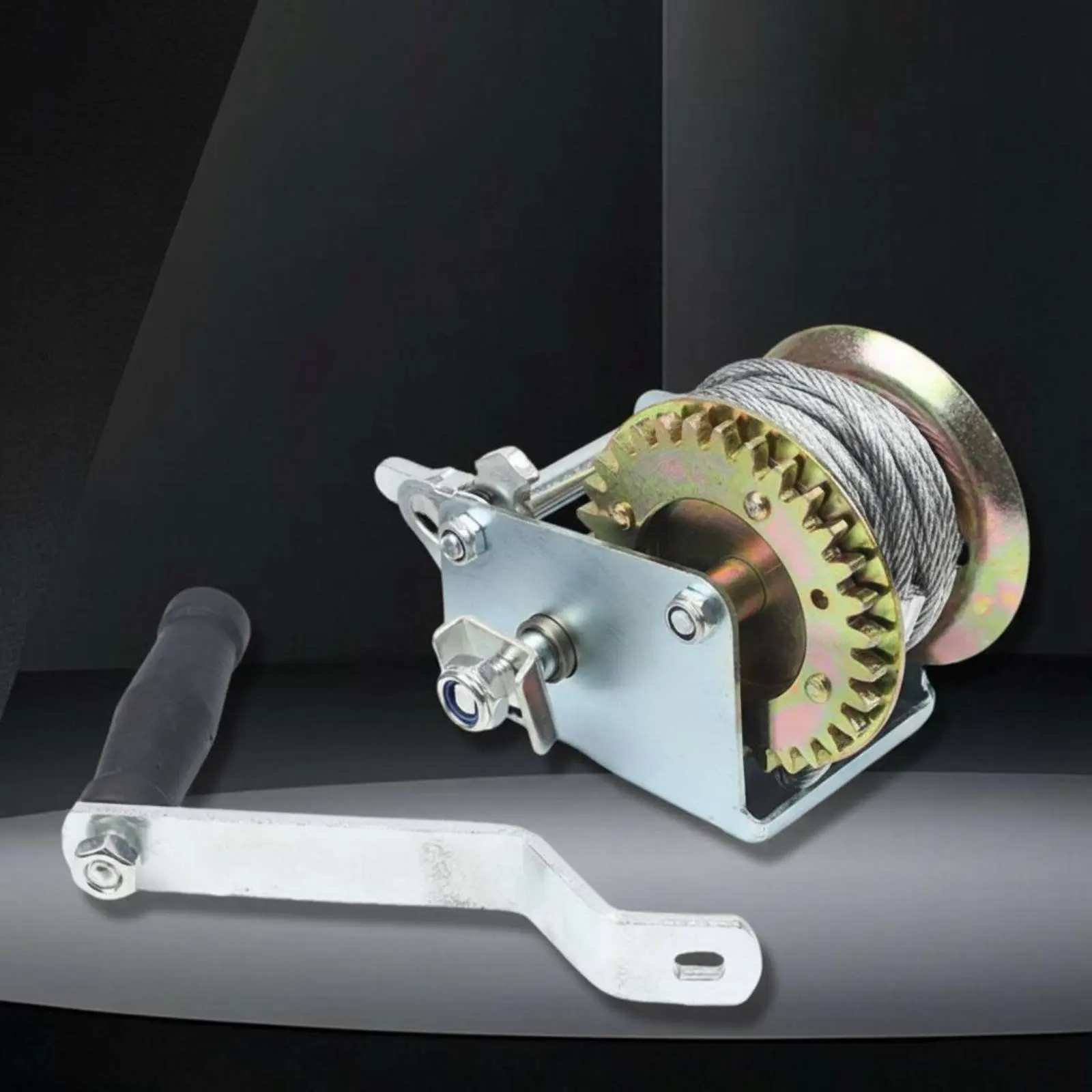 800 Lbs Hand Winch Dual-Direction Ratchet Hand Crank Winch Manual Wire Puller Sturdy Duty Lifting Equipment for Workshop
800 Lbs Hand Winch Dual-Direction Ratchet Hand Crank Winch Manual Wire Puller Sturdy Duty Lifting Equipment for Workshop