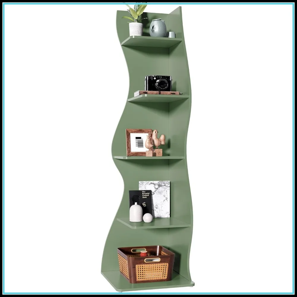 Modern 5-Tier Wall Corner Bookshelf, Stylish Bookcase Storage Rack for Small Space, Living Room, Bedroom
Modern 5-Tier Wall Corner Bookshelf, Stylish Bookcase Storage Rack for Small Space, Living Room, Bedroom