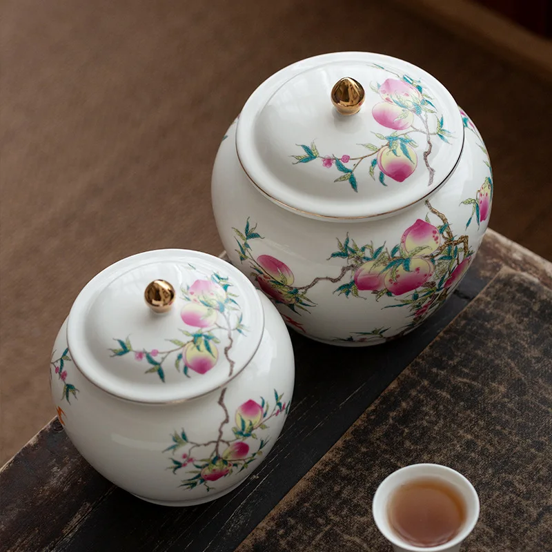 X-23 Nine Peach Tea Can Ceramic Tea Gift Box Packaging Ceramic Jar Sealed Jar Universal Jar
X-23 Nine Peach Tea Can Ceramic Tea Gift Box Packaging Ceramic Jar Sealed Jar Universal Jar