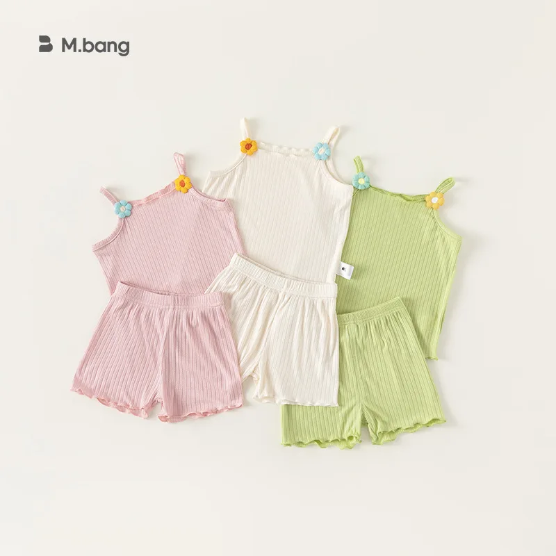 Children's Home Wear 2024 Summer New Solid Color Sling Baby Top Two-piece Suit Suit Cotton Thin Home Wear Children's Clothing
Children's Home Wear 2024 Summer New Solid Color Sling Baby Top Two-piece Suit Suit Cotton Thin Home Wear Children's Clothing