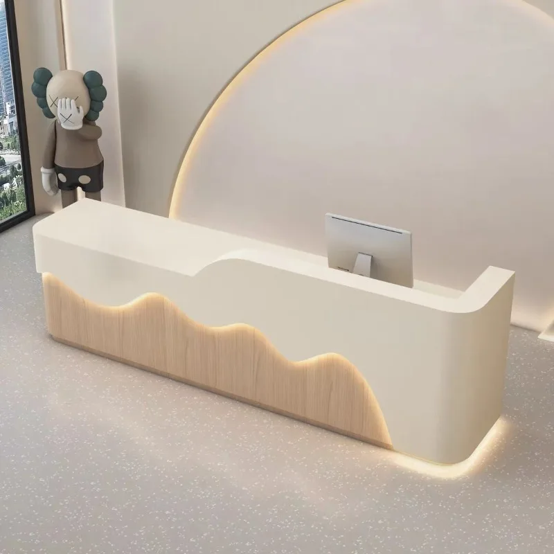 Nordic Luxury Beauty Salon Reception Desks Modern Cream Style Clothing Store Bar Counter Creative Commercial Furniture FYRD
Nordic Luxury Beauty Salon Reception Desks Modern Cream Style Clothing Store Bar Counter Creative Commercial Furniture FYRD