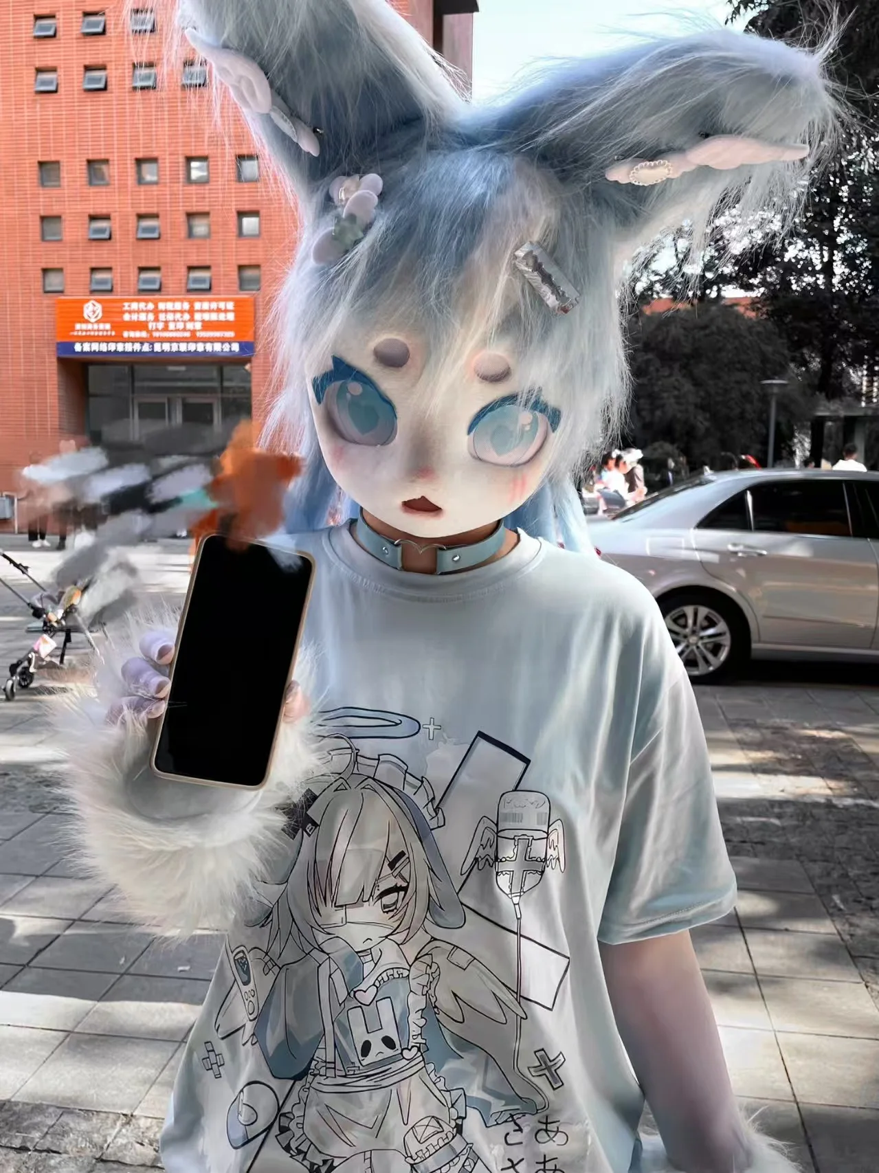Angel Bunny Cosplay Short Sleeve T-shirt Japanese Sweet Style for Women
Angel Bunny Cosplay Short Sleeve T-shirt Japanese Sweet Style for Women