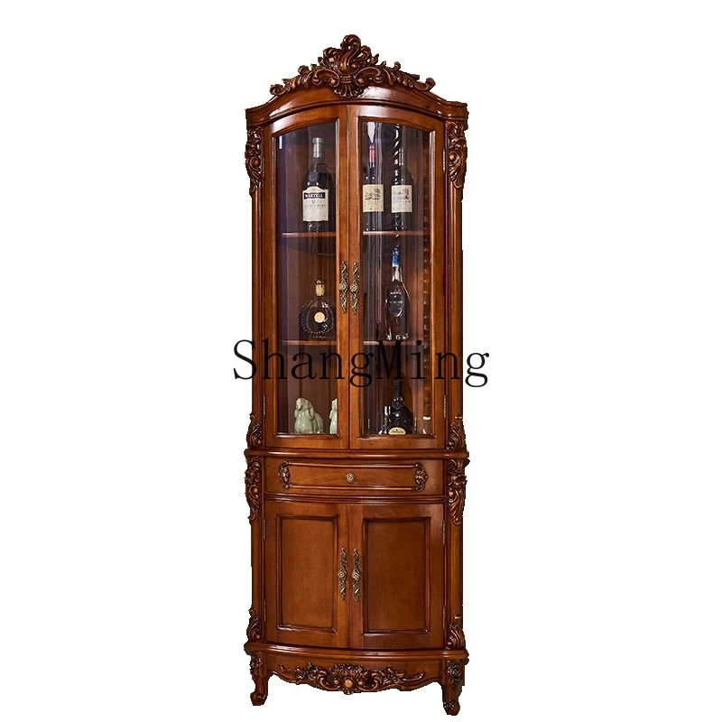 LXY simple household small apartment living room full solid wood locker glass corner corner cabinet
LXY simple household small apartment living room full solid wood locker glass corner corner cabinet