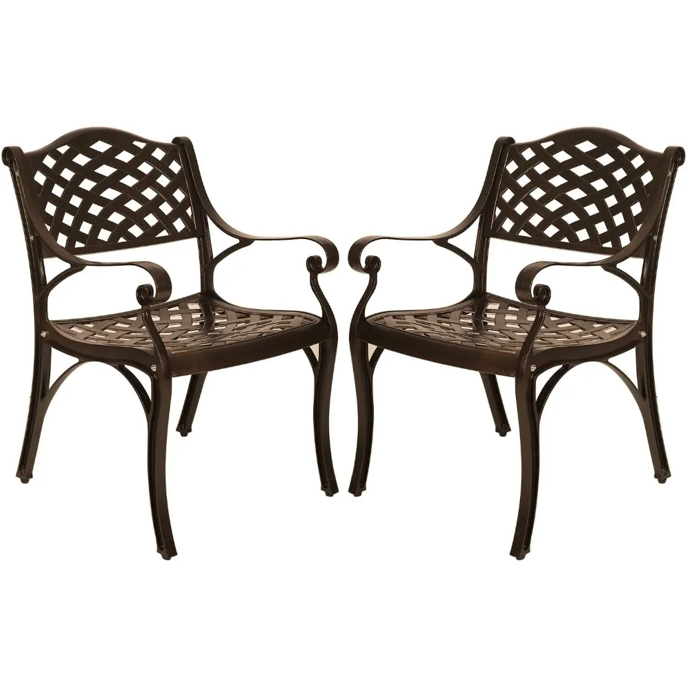 2 Piece Cast Aluminum Chair Outdoor Bistro Dining Chair Set Aluminum Dining Chairs for Patio Yard Garden Furniture
2 Piece Cast Aluminum Chair Outdoor Bistro Dining Chair Set Aluminum Dining Chairs for Patio Yard Garden Furniture