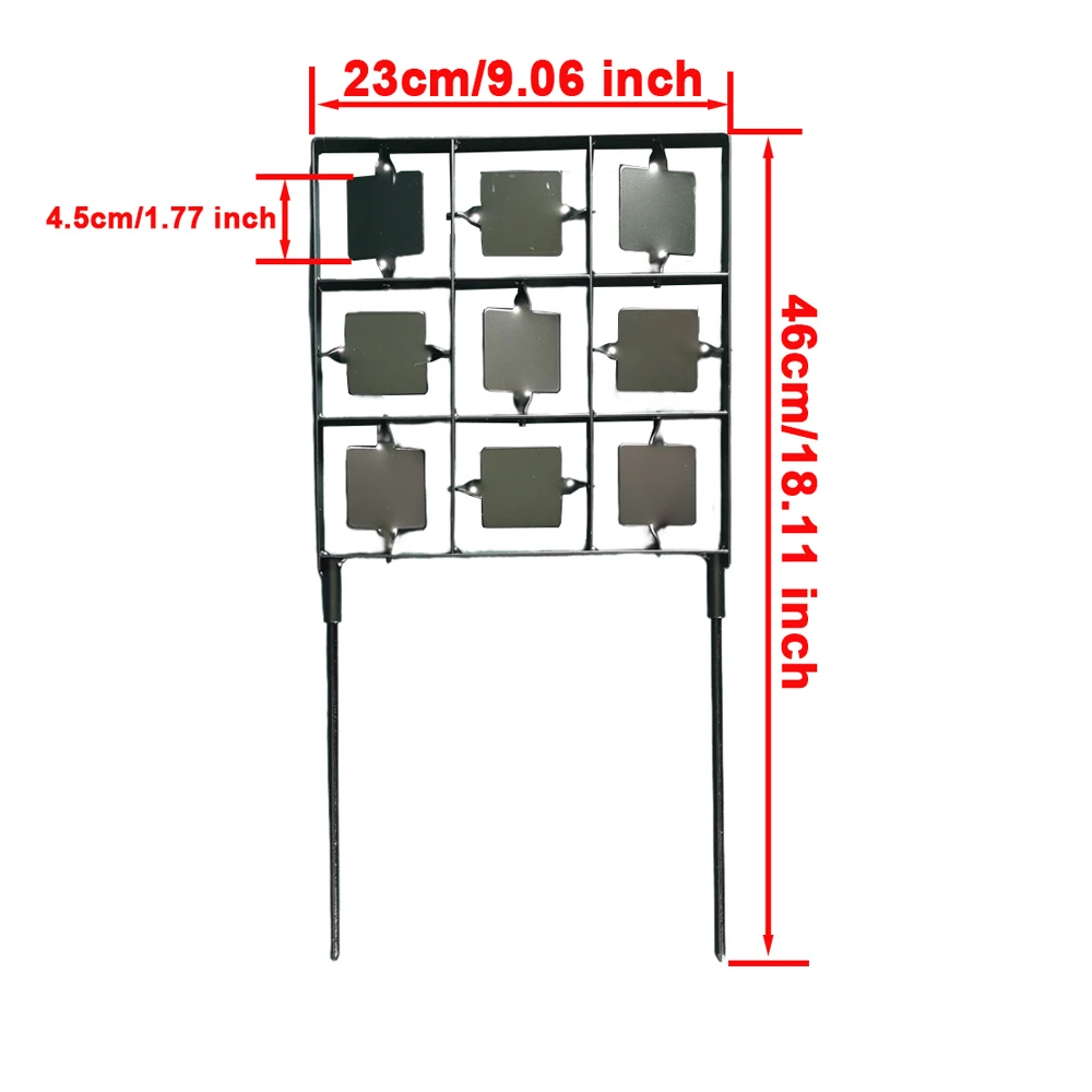 Девять сеток, охота, стрельба, развлечения, тренировочная мишень для соревнований, мягкий стальной шарик BB, грязевые гранулы, многофункциональная металлическая мишень
Девять сеток, охота, стрельба, развлечения, тренировочная мишень для соревнований, мягкий стальной шарик BB, грязевые гранулы, многофункциональная металлическая мишень