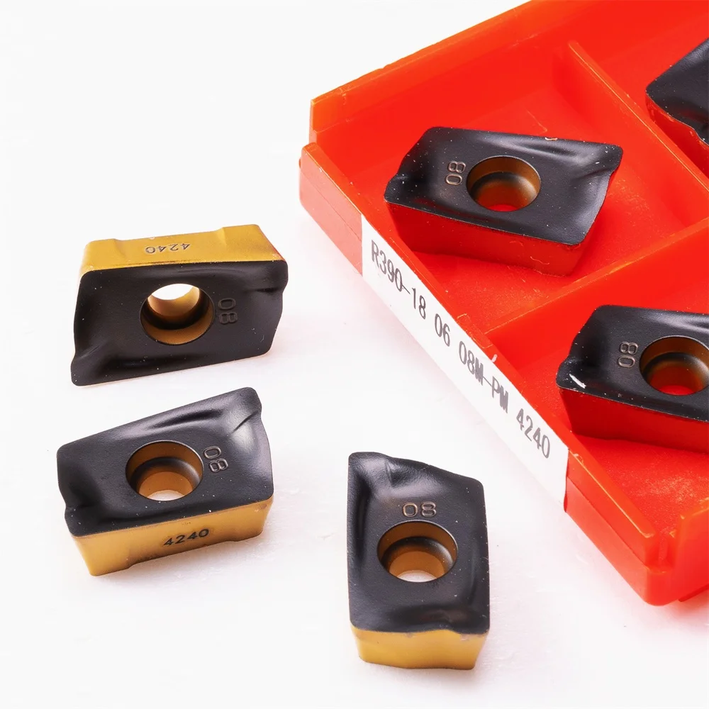 Твердосплавная вставка R390 180608 180612 PM 4240 Внешний токарный инструмент для стали, нержавеющей стали, сопротивление токарного станка с ЧПУ, индексируемые лезвия 
Твердосплавная вставка R390 180608 180612 PM 4240 Внешний токарный инструмент для стали, нержавеющей стали, сопротивление токарного станка с ЧПУ, индексируемые лезвия