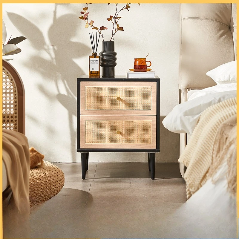 Wabi Sandy Wind Medieval Rattan Bedside Table Nordic Simple Modern Small Cabinet Bed and Breakfast Bedroom Storage Bucket Cabine
Wabi Sandy Wind Medieval Rattan Bedside Table Nordic Simple Modern Small Cabinet Bed and Breakfast Bedroom Storage Bucket Cabine