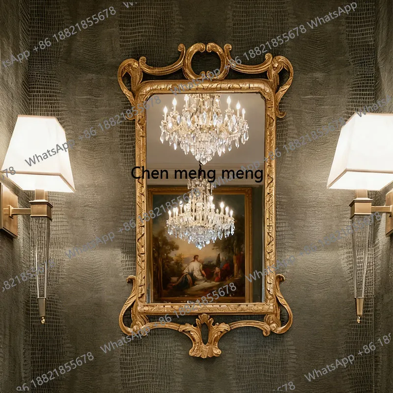 French irregular bathroom mirror wall-mounted retro decorative mirror European simple vanity mirror
French irregular bathroom mirror wall-mounted retro decorative mirror European simple vanity mirror
