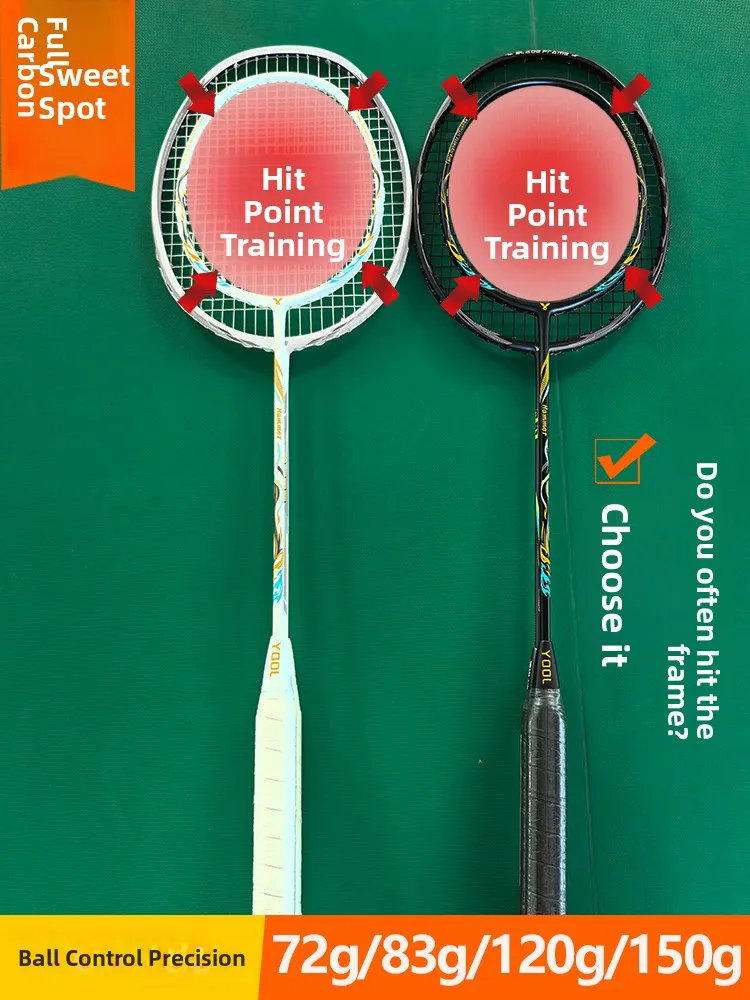 YOOL Углеродное волокно для бадминтона Raet Sweet Spot Controlled Play без размера рамы Регулируемый вес для средних игроков
YOOL Углеродное волокно для бадминтона Raet Sweet Spot Controlled Play без размера рамы Регулируемый вес для средних игроков