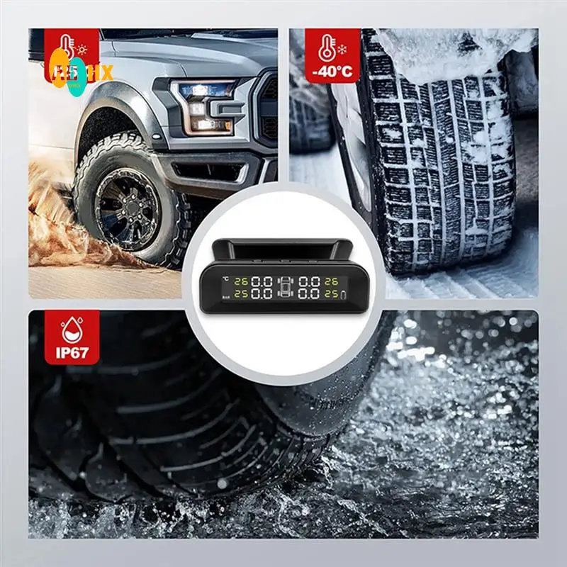 ABHX-Wireless Solar TPMS Car Tire Pressure Alarm Monitor System Replacement Display Temperature Warning With 4 External Sensors
ABHX-Wireless Solar TPMS Car Tire Pressure Alarm Monitor System Replacement Display Temperature Warning With 4 External Sensors
