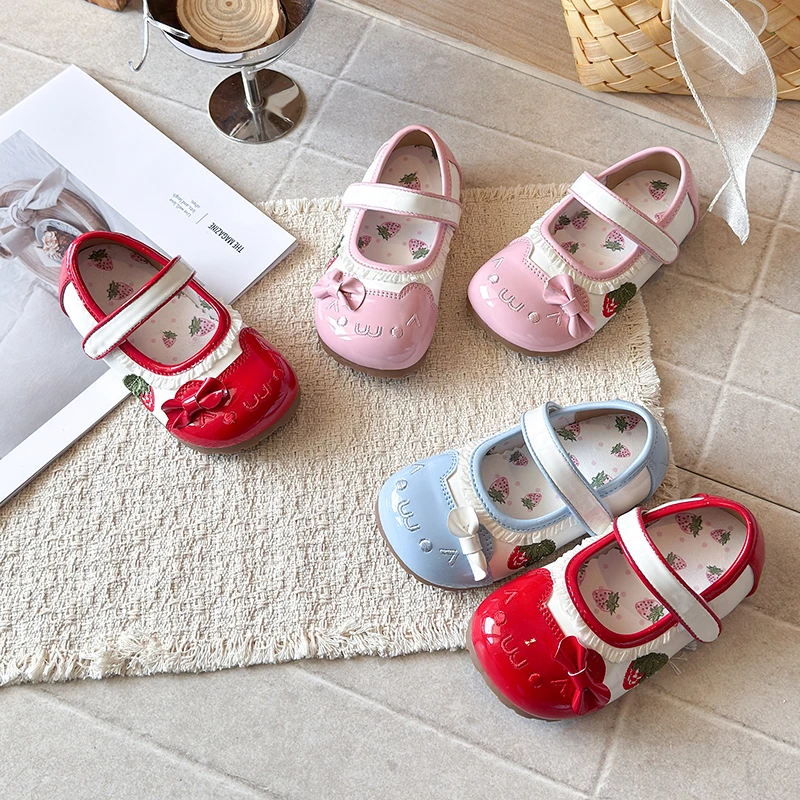 Girls Flat Shoes Sweet Candy Color Cute Bows Kids Leather Shoes Versatile Hook&loop 2026 Brand New Children Princess Shoes Soft
Girls Flat Shoes Sweet Candy Color Cute Bows Kids Leather Shoes Versatile Hook&loop 2026 Brand New Children Princess Shoes Soft