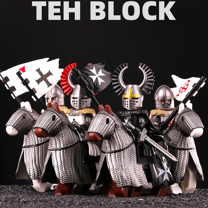 Medieval Antique Cross Military Temple Teutonic Cavalry Warrior Corps Third Party Building Blocks Little People Assembling Toys
Medieval Antique Cross Military Temple Teutonic Cavalry Warrior Corps Third Party Building Blocks Little People Assembling Toys