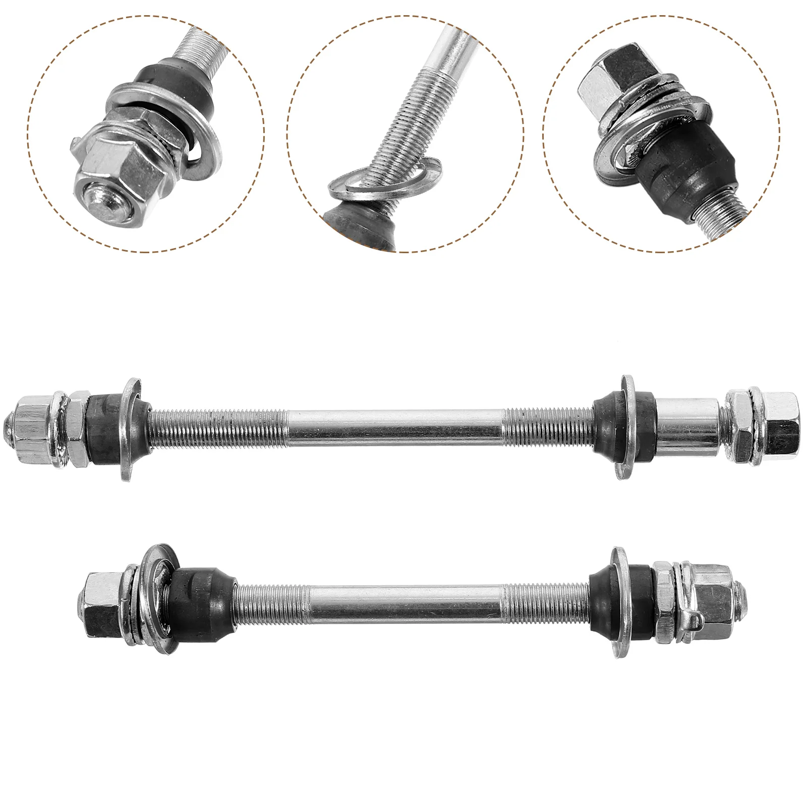 2 Pcs Bike Axle Wear Resistant Road Bike Front Shaft Rear Shaft Quick Release Iron Bearings Lightweight Replacement
2 Pcs Bike Axle Wear Resistant Road Bike Front Shaft Rear Shaft Quick Release Iron Bearings Lightweight Replacement