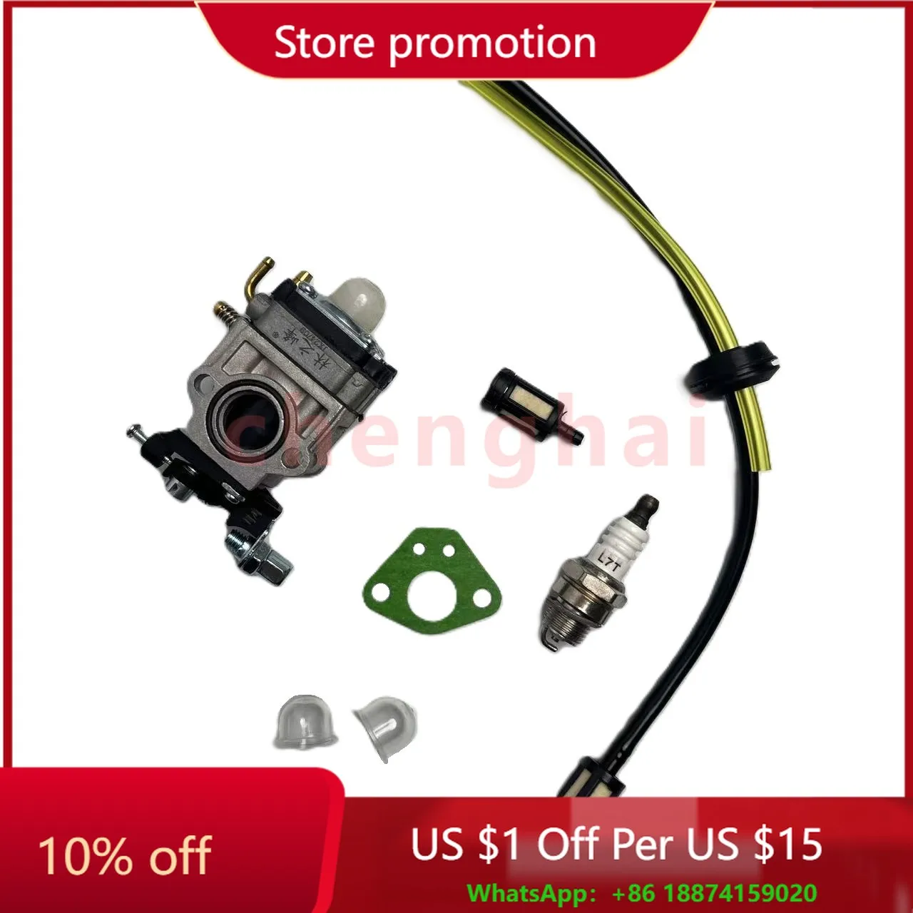 Garden Tool Accessories Carburetor Kit Lawn Mower Carburetor Kit Carburetor Oil Pipe Wool Filter Spark Plug Kit
Garden Tool Accessories Carburetor Kit Lawn Mower Carburetor Kit Carburetor Oil Pipe Wool Filter Spark Plug Kit
